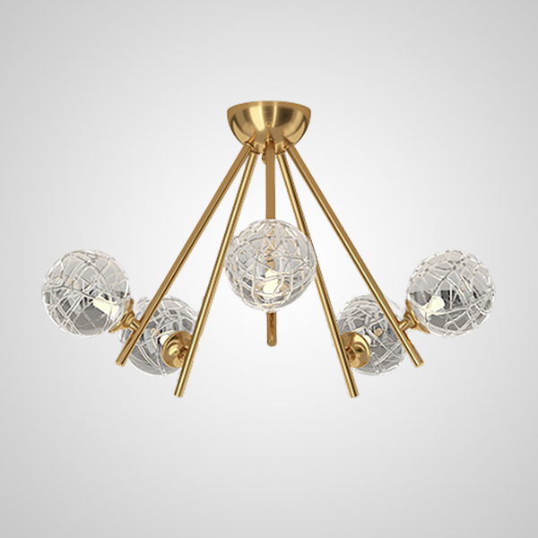 Потолочная люстра INGELA CH L12 Brass by ImperiumLoft