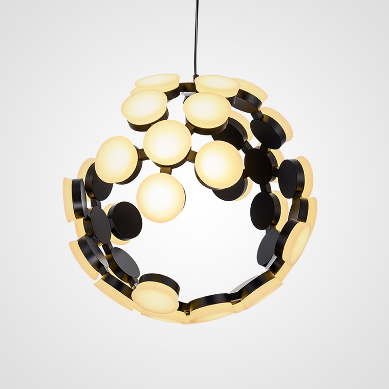 Подвесная люстра LUNA Черный by ImperiumLoft