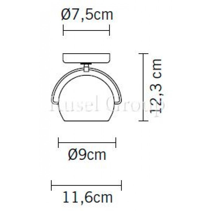 Настенно-потолочный светильник Fabbian Beluga White D57 G27 01