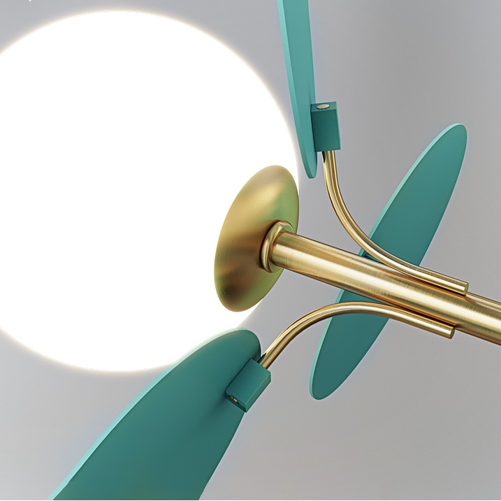 Люстра На Штанге Matisse Blue D45 By Imperiumloft