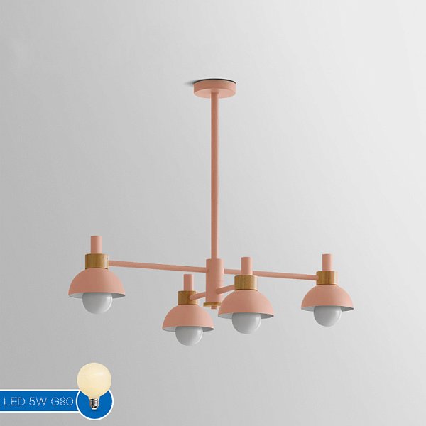 Люстра на штанге FANTA A 4 lights Pink by ImperiumLoft
