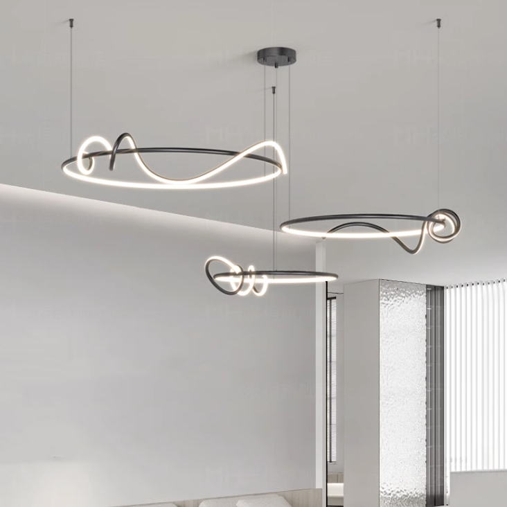 Кольцевая люстра RAFFEL COMBO D50+60+80 White by ImperiumLoft