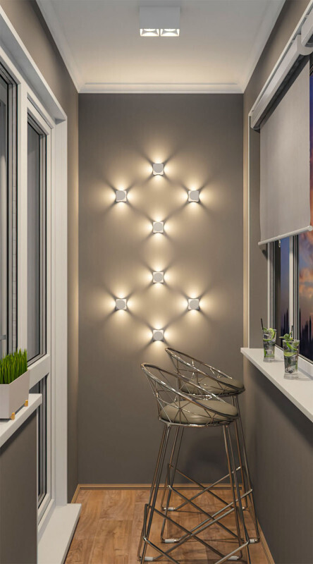 Светильник настенный Elektrostandard 1504 TECHNO LED CUBE белый