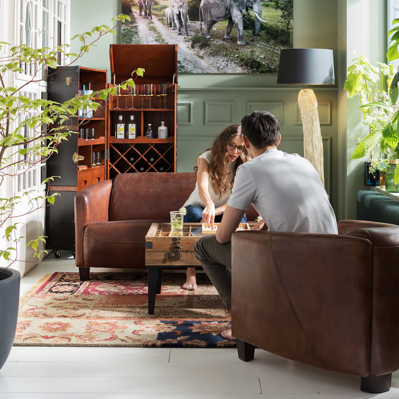 Шкаф-чемодан барный KARE Colonial 73933 Шкаф-чемодан барный KARE Colonial 73933