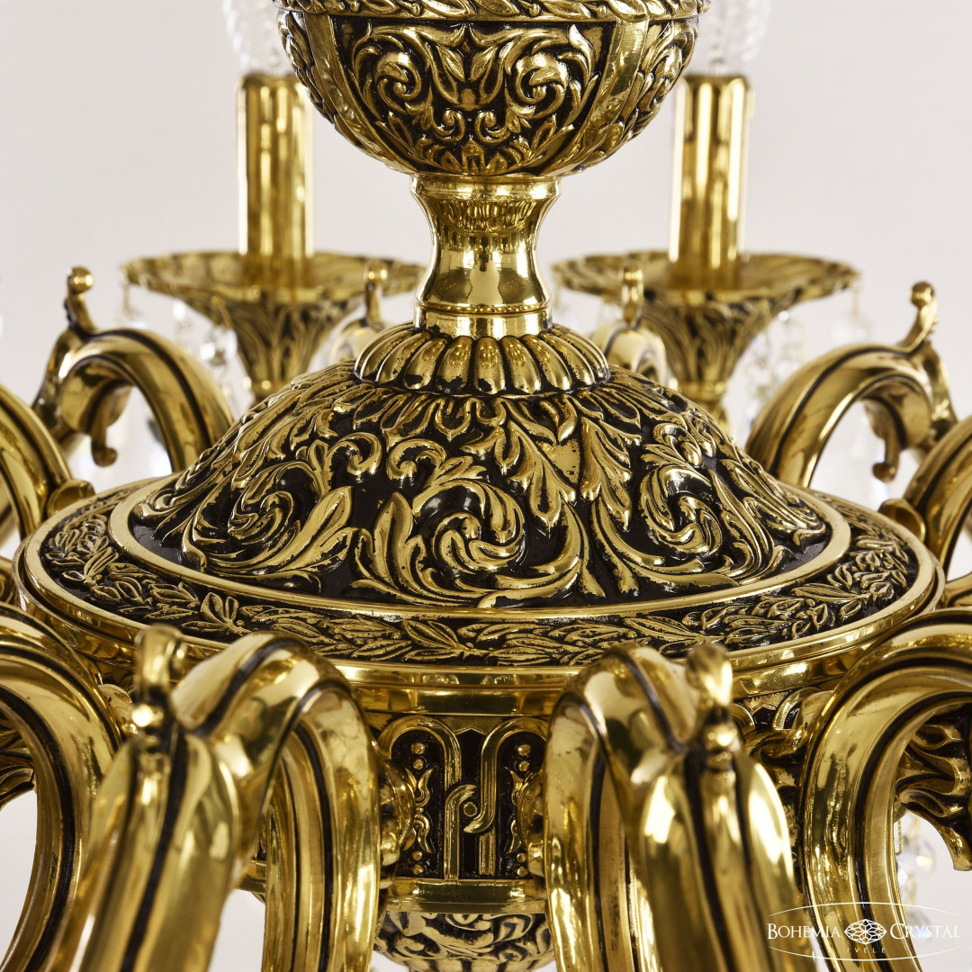 Люстра бронзовая с хрусталём 72102/16/300 B GB