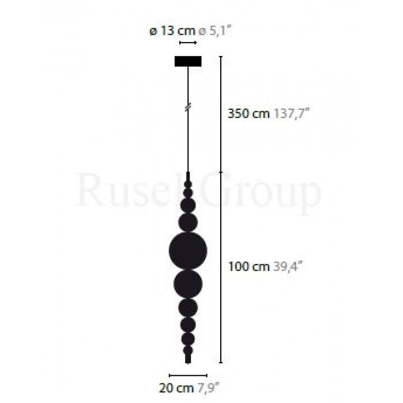 Подвесной светильник ILFARI TEARS FROM MOON H1 XL