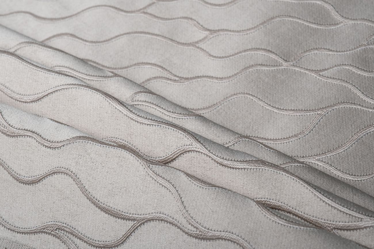 Ткань портьерная MESH бежевая Garda Decor 142DDH-1918237-MESH BEG