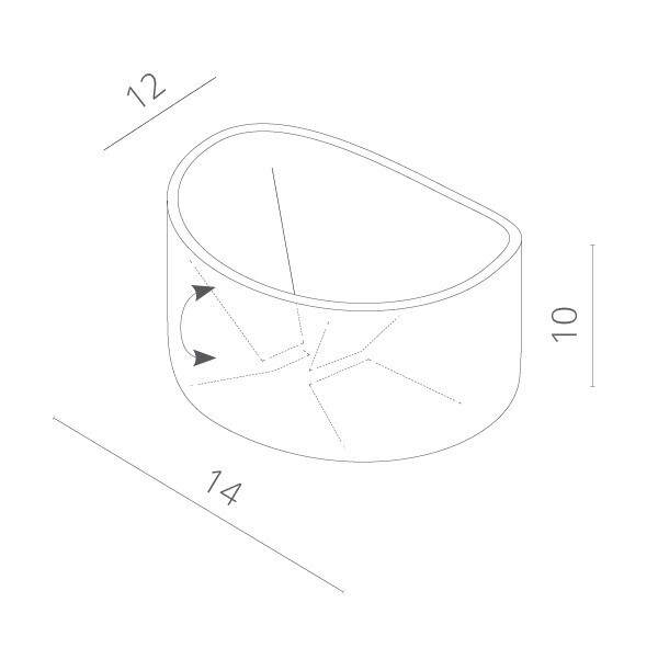 Светильник настенный Arte Lamp A1415AL-1WH