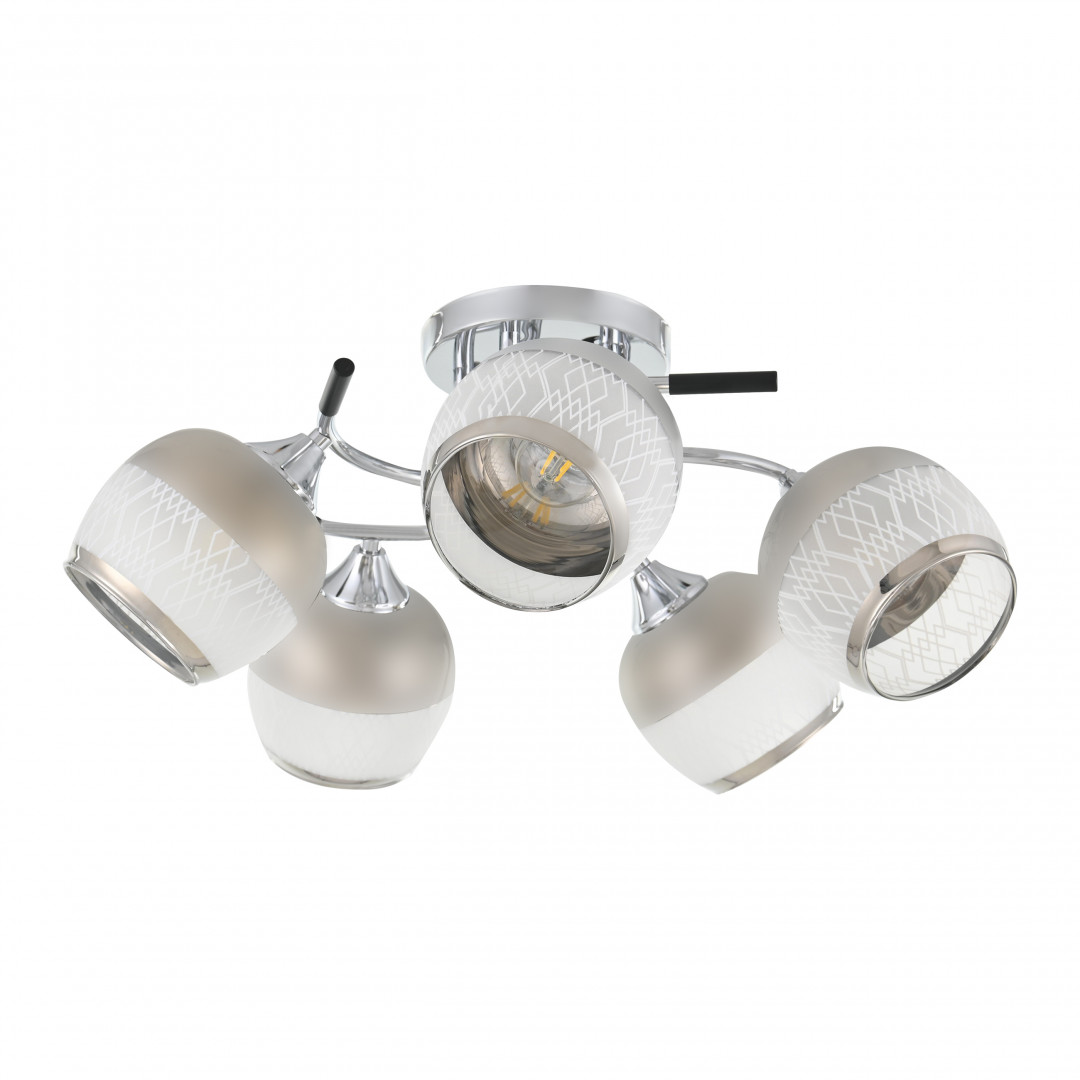 Люстра с плафонами 325985/5 CR+BK Arte Milano