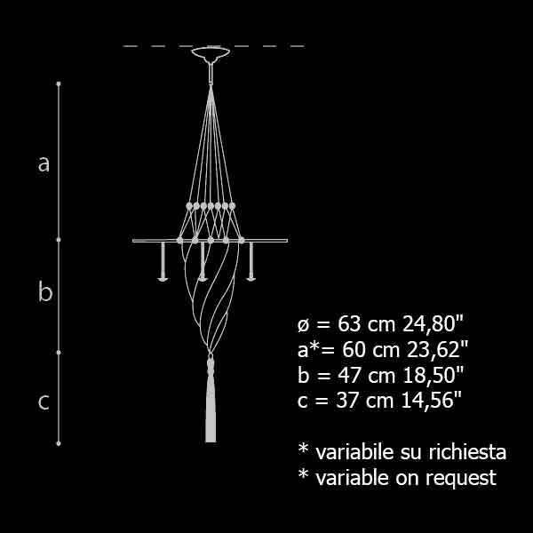 Подвесной светильник Archeo Venice Design 801.DB