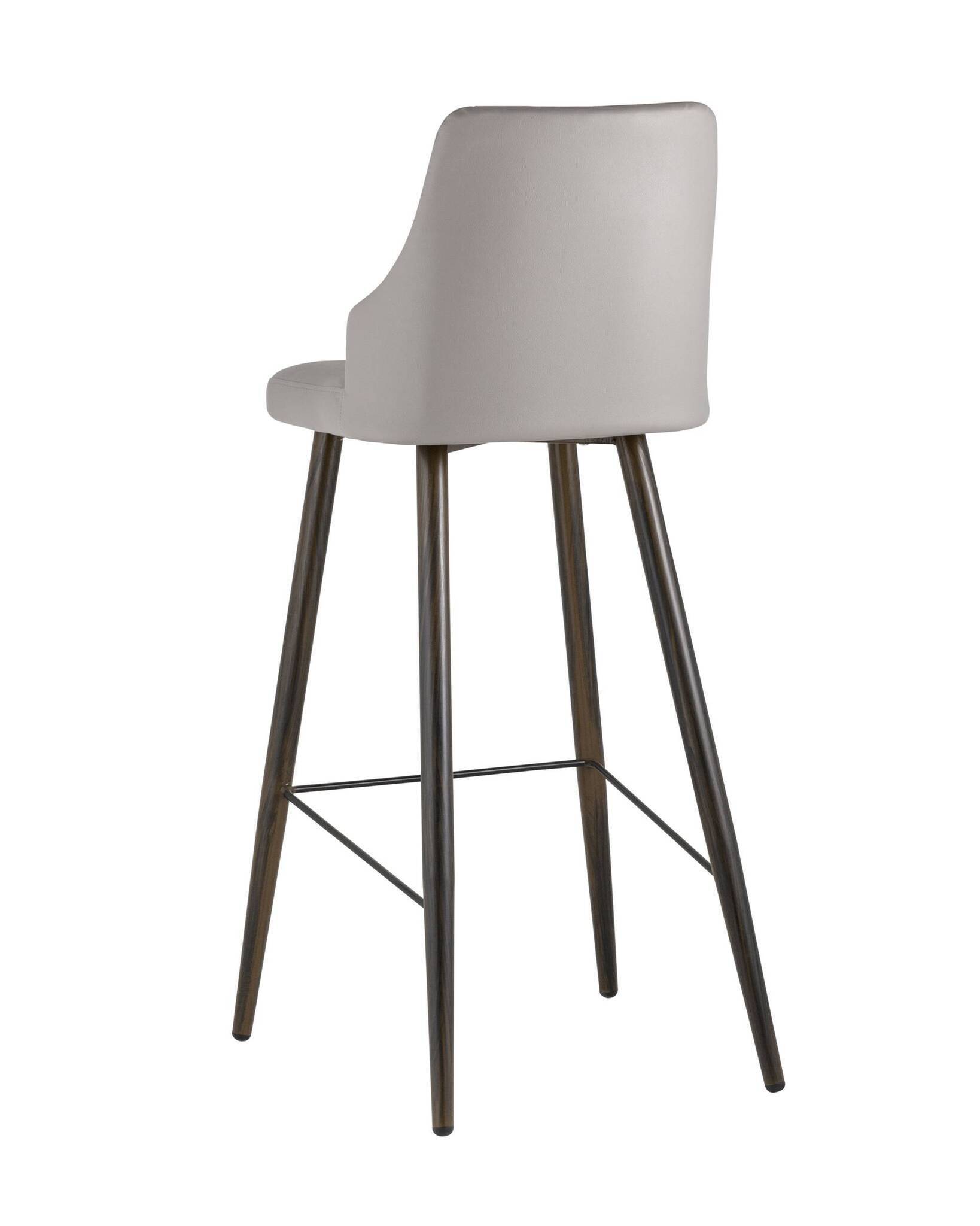 Стул барный Коналл экокожа серый Stool Group
