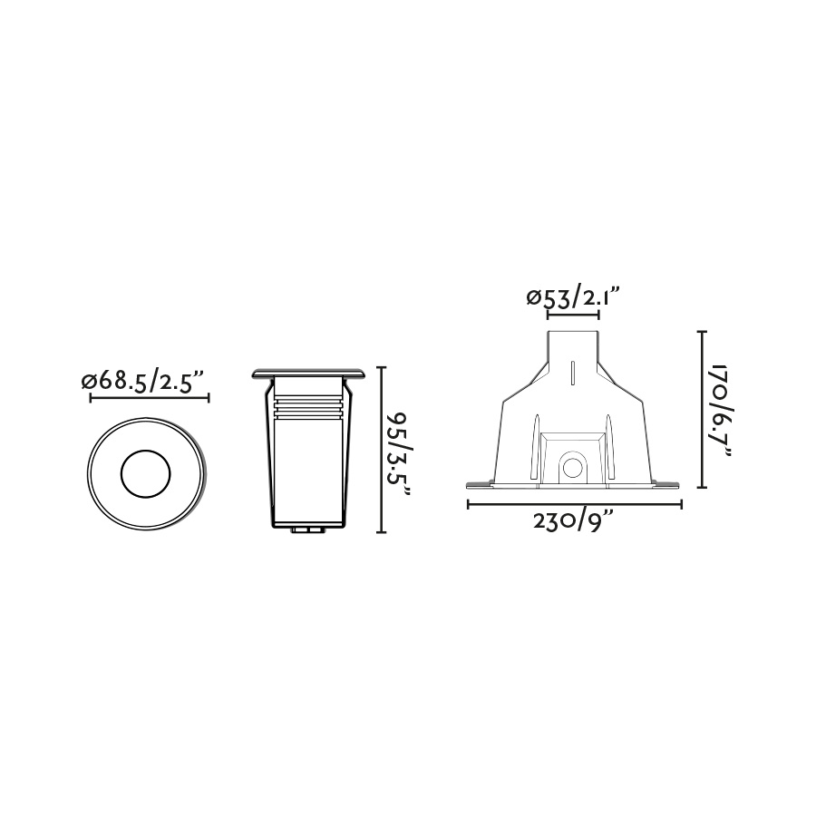 NOK 68 Встраиваемый светильник для бассейна из матового никеля LED 5W 4000K 30є 24V Faro
