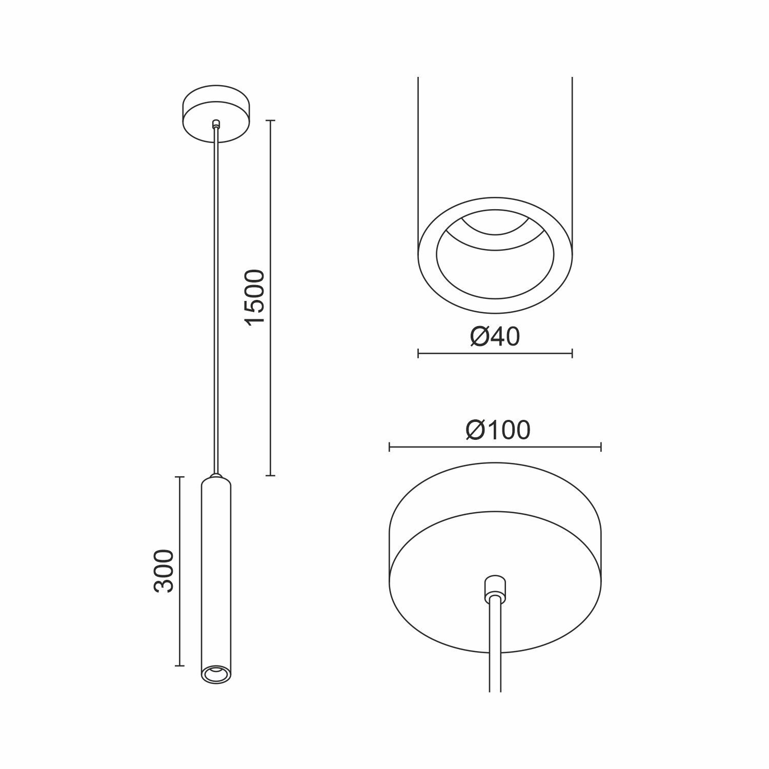 Подвесной светодиодный светильник Ledron ANY W
