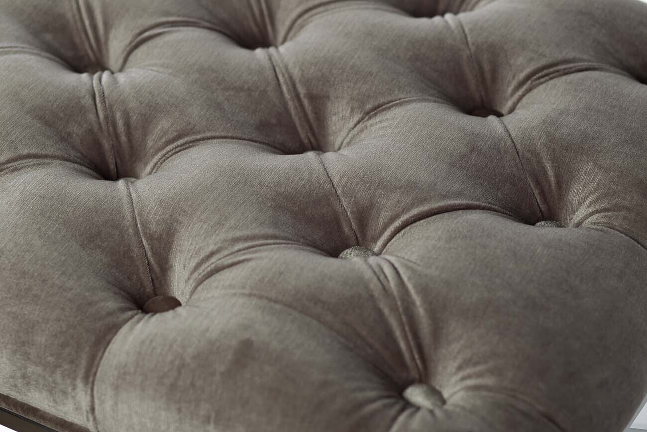 Банкетка серая велюровая Garda Decor GY-BEN7834-GR