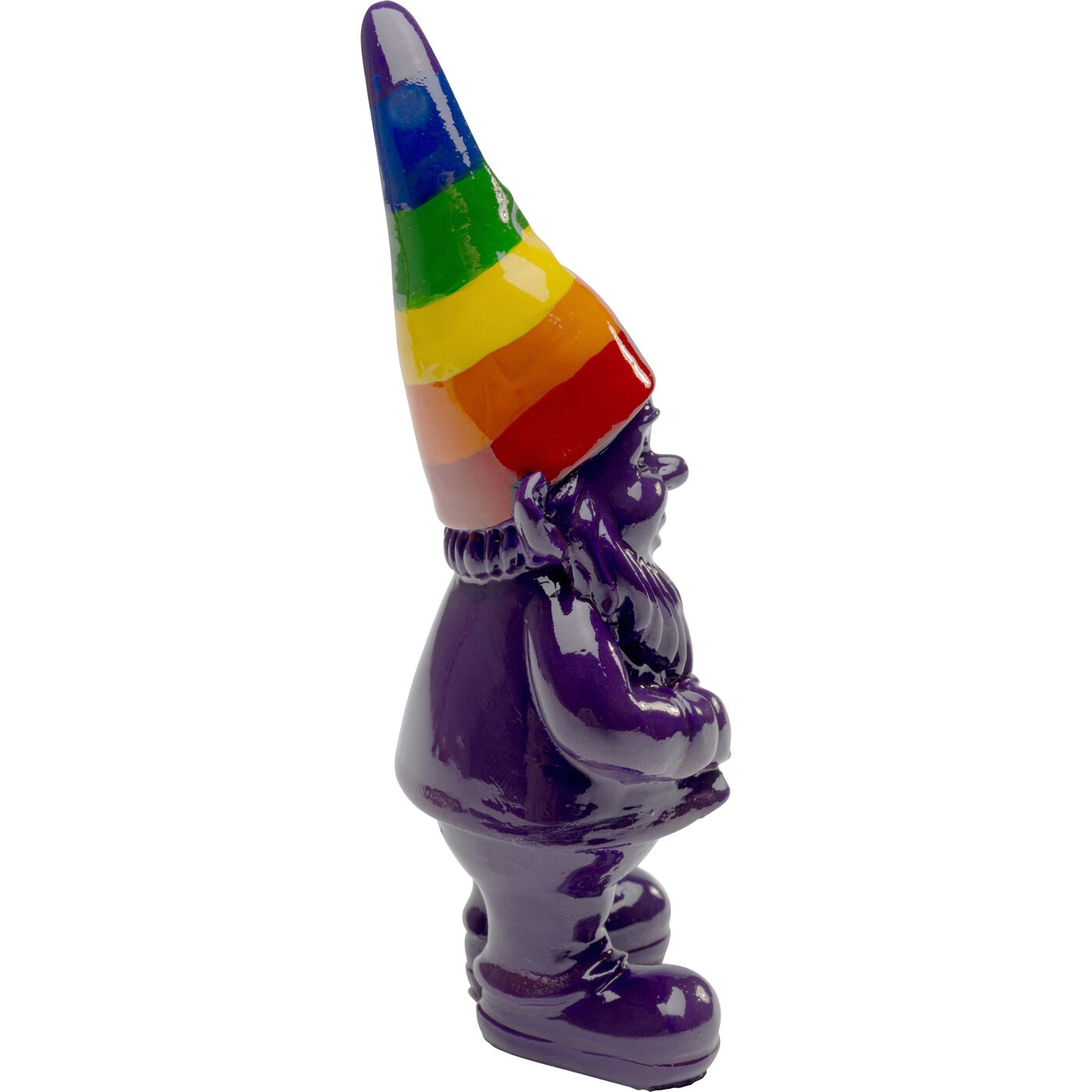 Фигура декоративная Gnome Standing Rainbow Purple 11cm KARE 56642