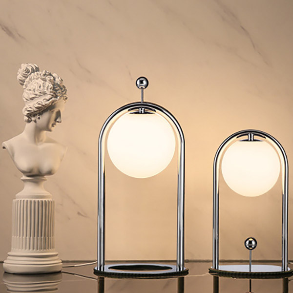 Настольная лампа MODIL B Chrome by ImperiumLoft