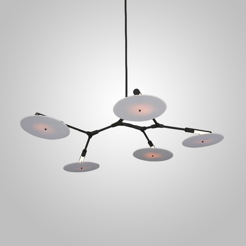 Подвесная люстра DISCS D122 Black by ImperiumLoft