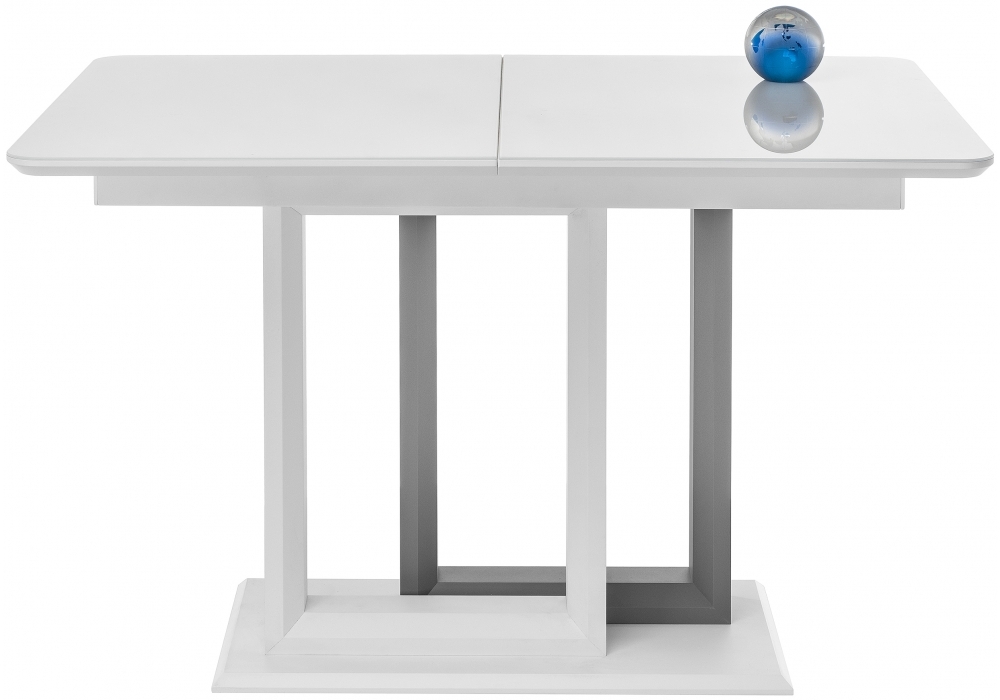 Стол Woodville Санса белая шагрень / белый 462081