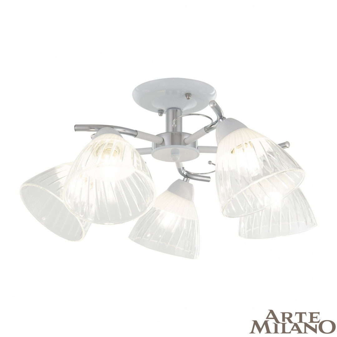 Люстра с плафонами 320306/5 WT+CR Arte Milano