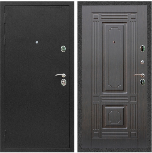 Дверь входная Graf Престиж Черный крокодил / МДФ 6 мм ФЛ-2 Венге