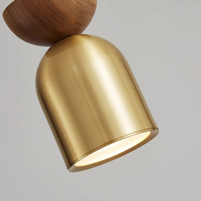Подвесной светильник PIET WOOD Brass by ImperiumLoft