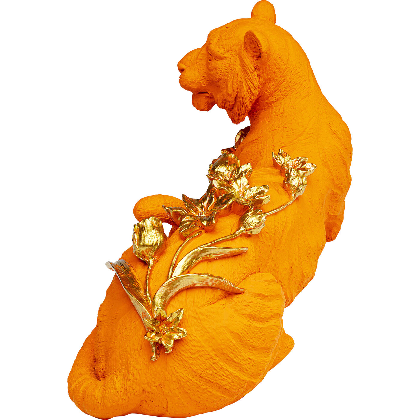 Фигура декоративная Flower Leoard Orange 26cm KARE 57256