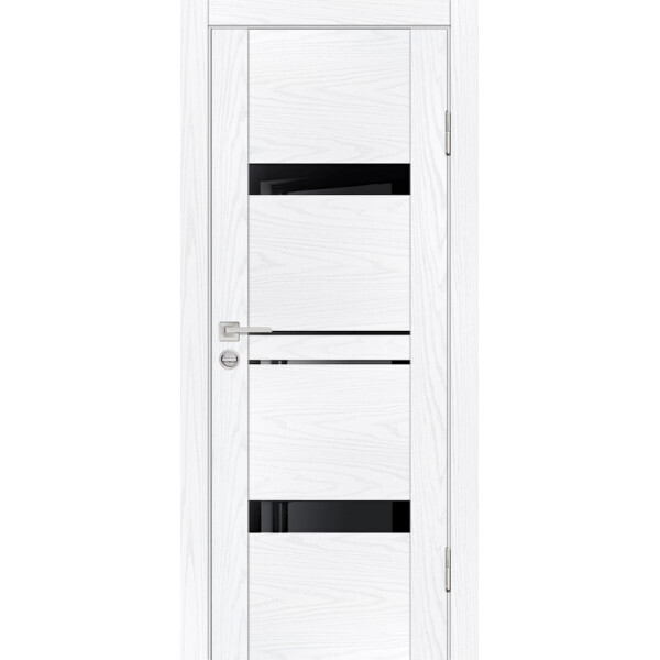 Межкомнатная дверь Graf PSM-12 черный лакобель Дуб скай белый (2000 х 800)