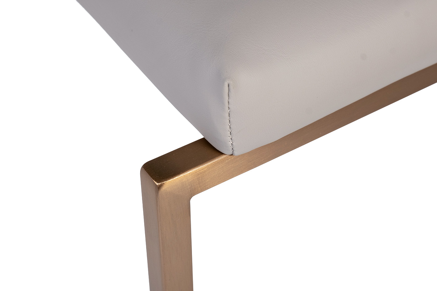 Стул из искусственной кожи серый Garda Decor 58DB-28019