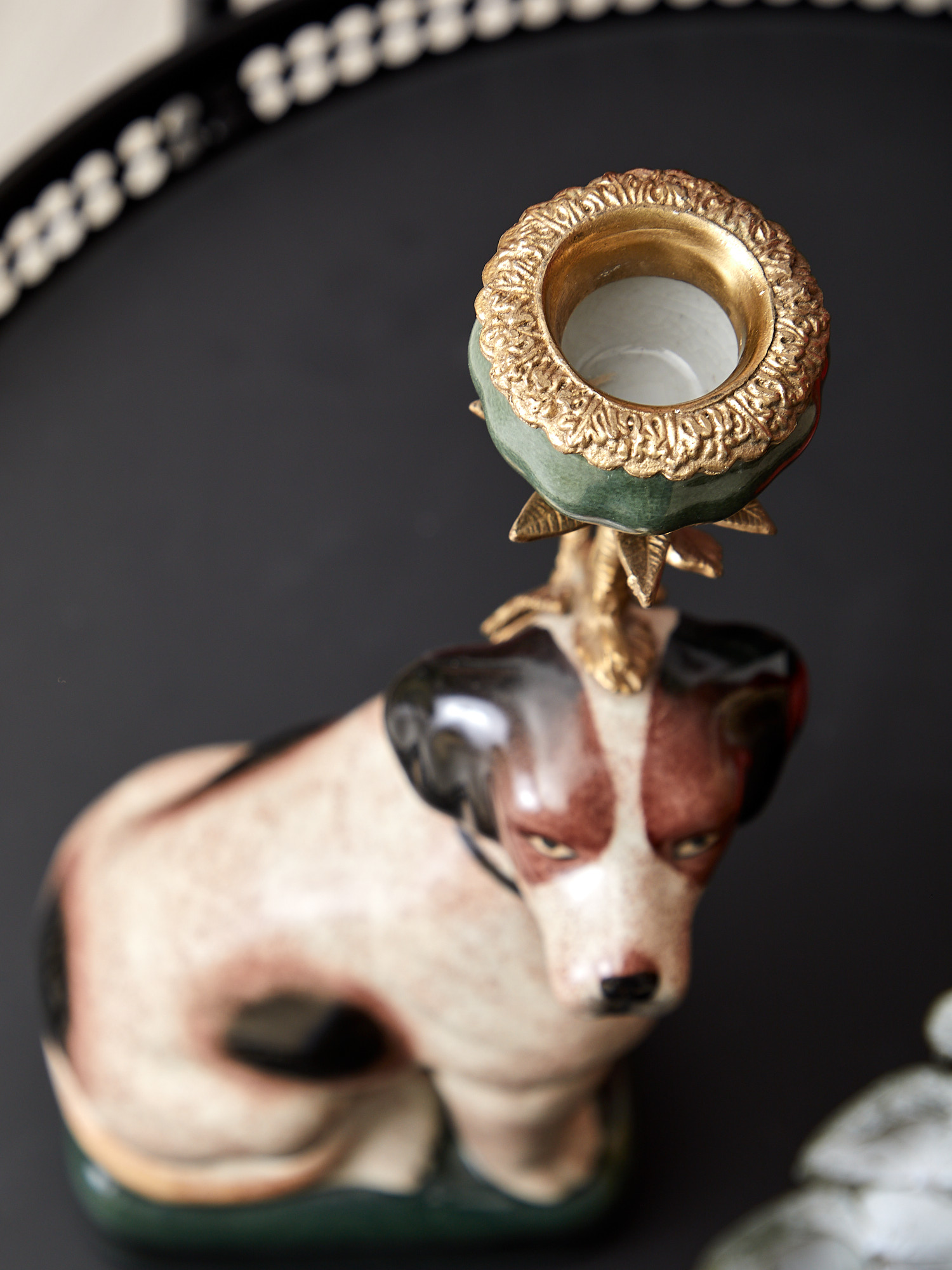 Подсвечник Собачка Glasar F504BC/HFU1069