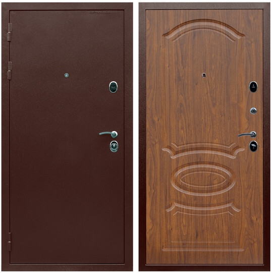 Дверь входная Graf Люкс ТП-70 Антик медь / МДФ 16 мм ФЛ-139 Мореная береза