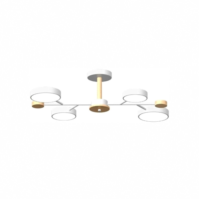 Люстра на штанге LED4U L3213-670 WH