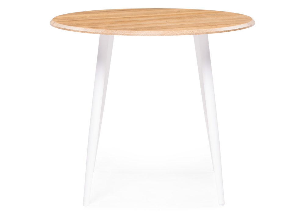 Стол деревянный Woodville Абилин 90 дуб вотан / белый матовый 507214