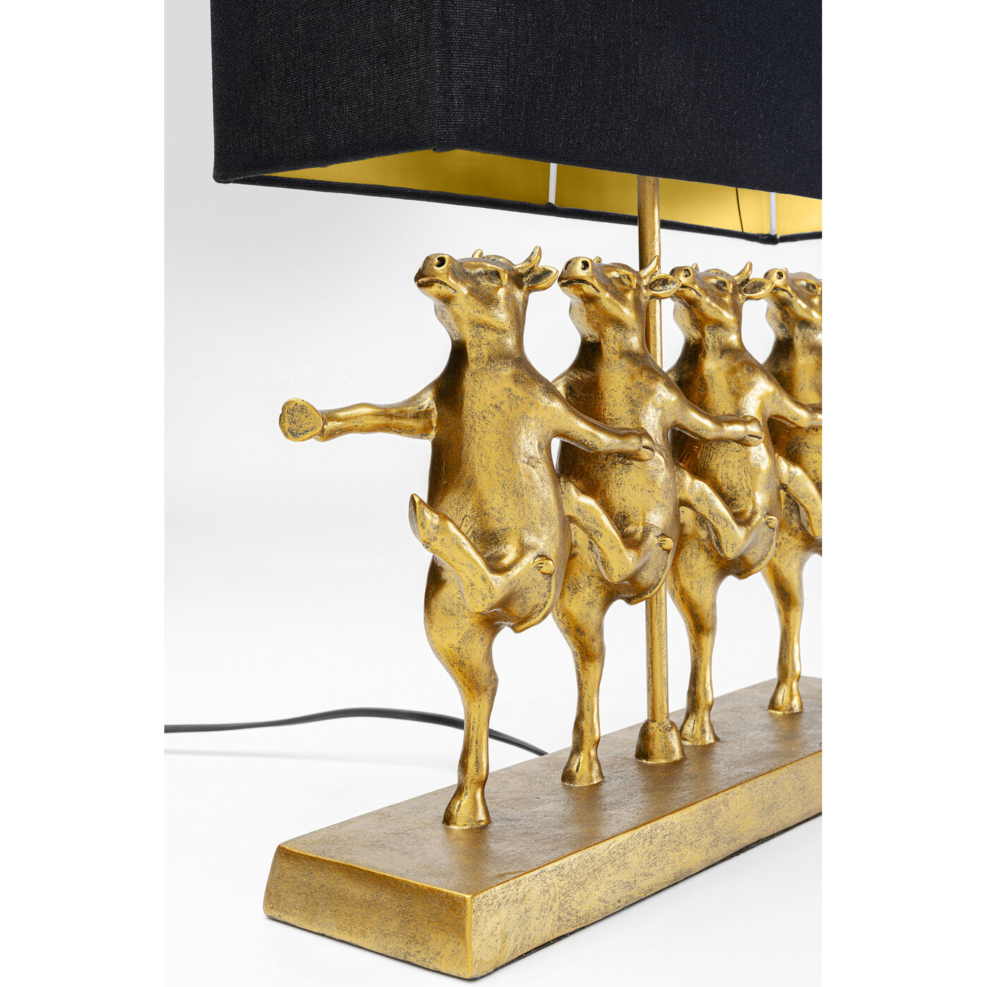 Светильник настольный Dancing Cows Black KARE 56252
