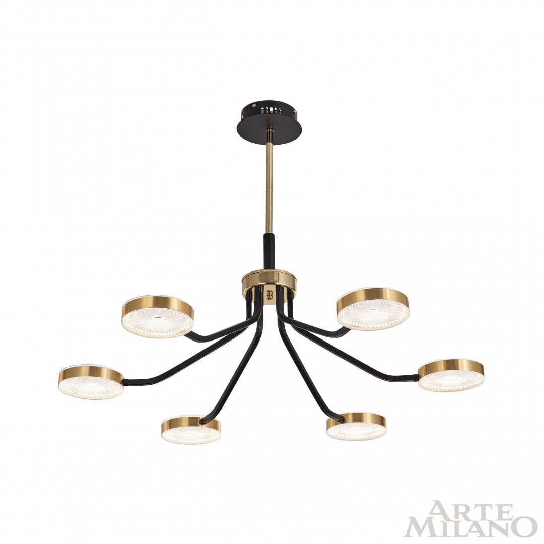 Люстра светодиодная 276079/6 BK/GD Arte Milano