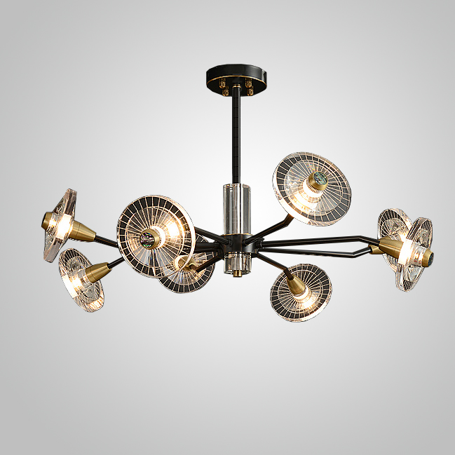 Потолочная люстра JANICA L8 Brass by ImperiumLoft