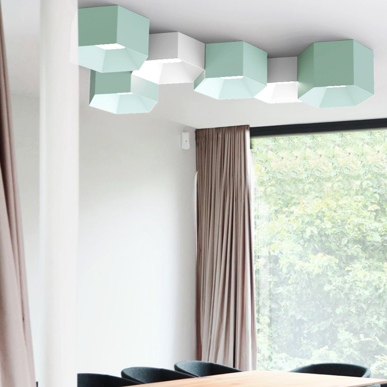 Потолочный светильник HEXAGON A H23 Yellow by ImperiumLoft