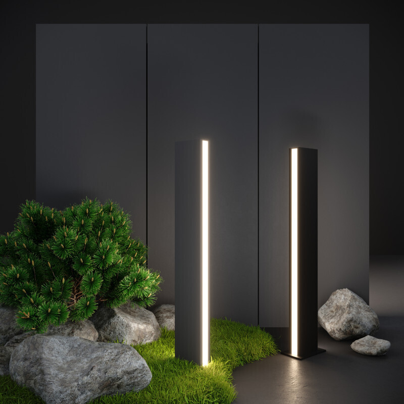 Садовый светильник Elektrostandard 1538 TECHNO LED серый