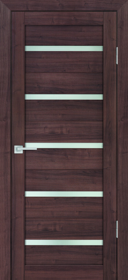 Межкомнатная дверь Graf PS-07 белый сатинат Орех пасадена (1900 х 600)