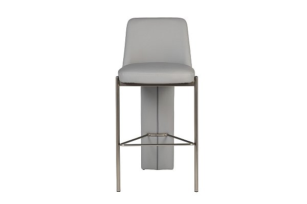 Стул барный экокожа серый Garda Decor 58DB-19307