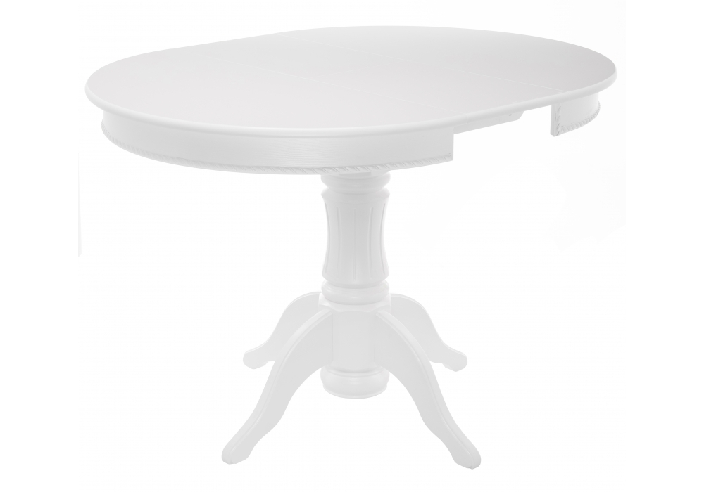 Стол деревянный Woodville Павия 90(120)х90х80 белый 406088