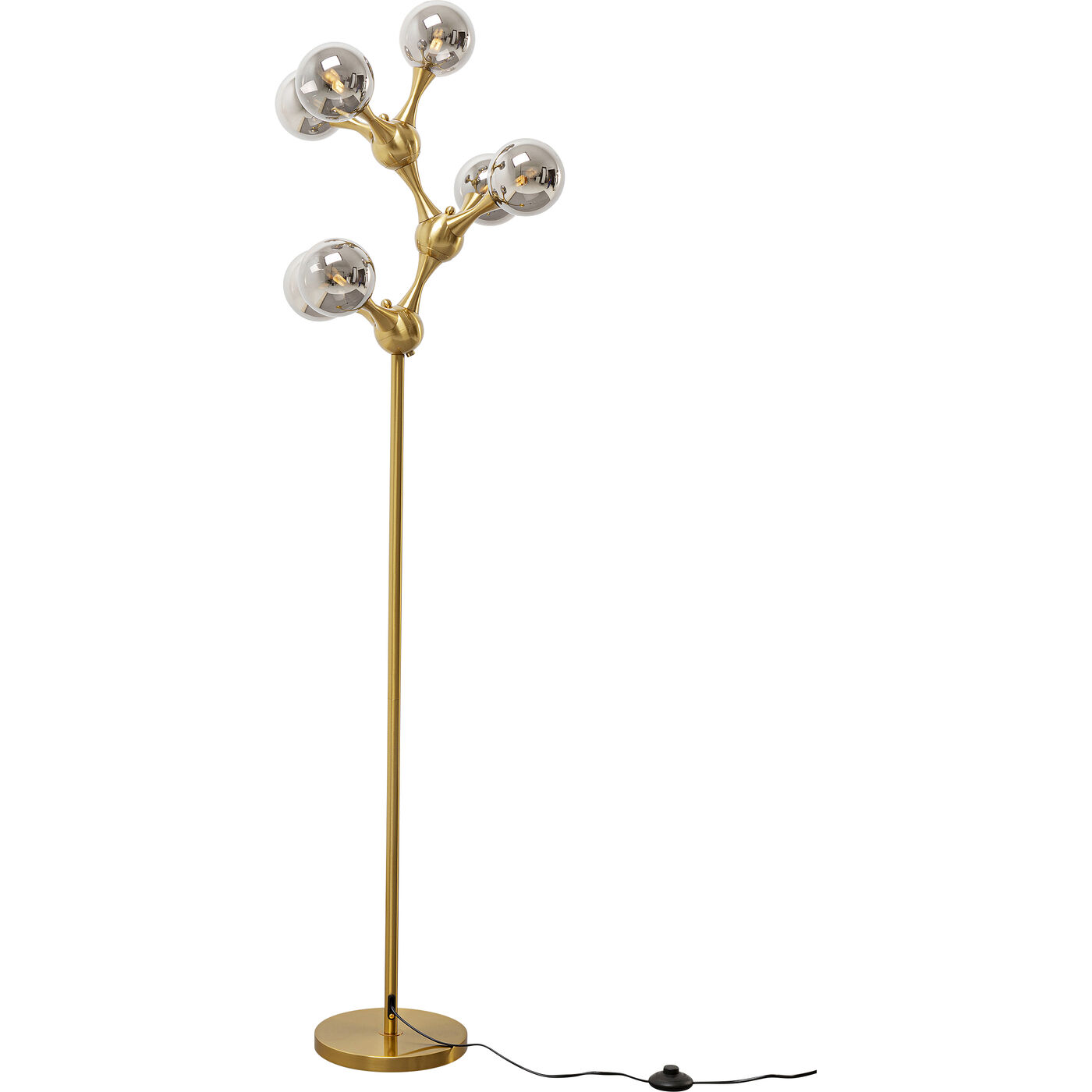 Светильник напольный Atomic Balls Brass 174cm KARE 56677