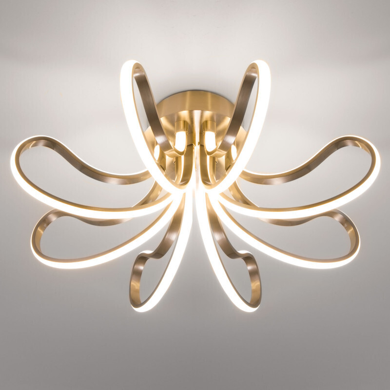 Накладная люстра Eurosvet 90079/8 сатин-никель