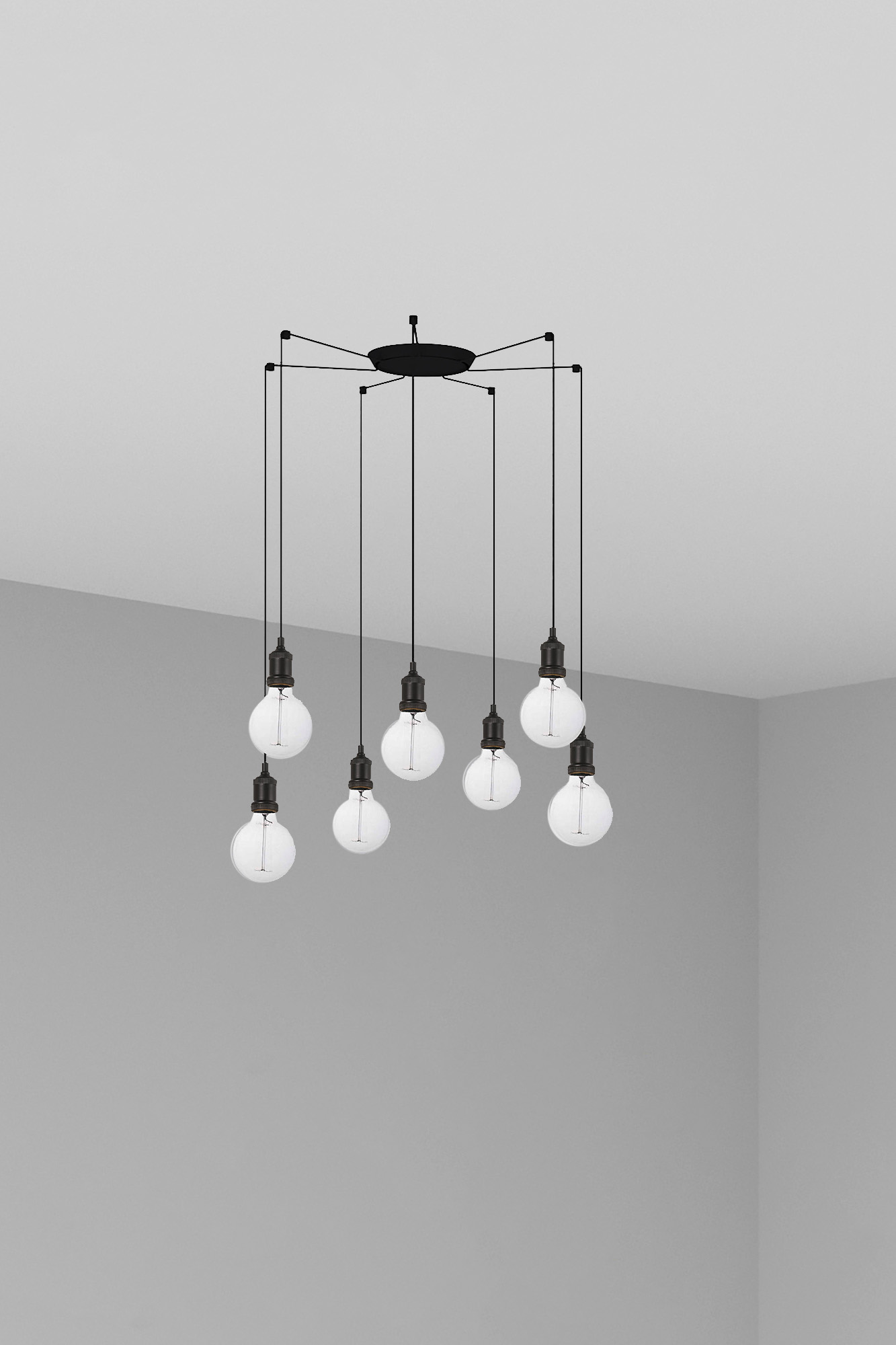 Люстра Art 7L черная Faro