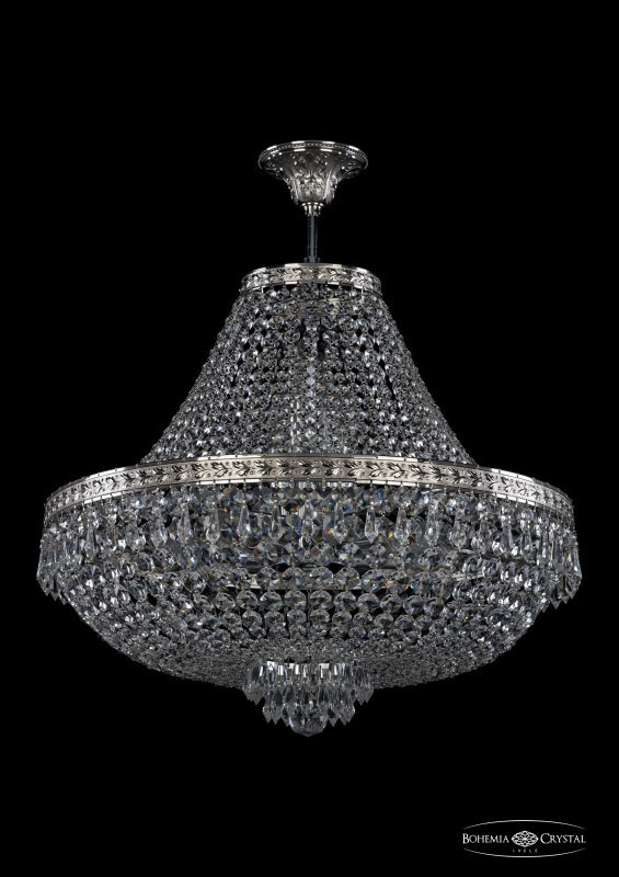 Люстра на штанге Bohemia Ivele Crystal 19271/H1/55IV Ni