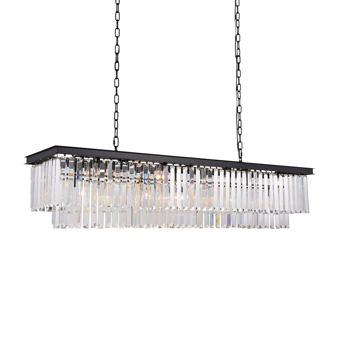 Люстра Delight Collection Odeon 12C/P black/clear