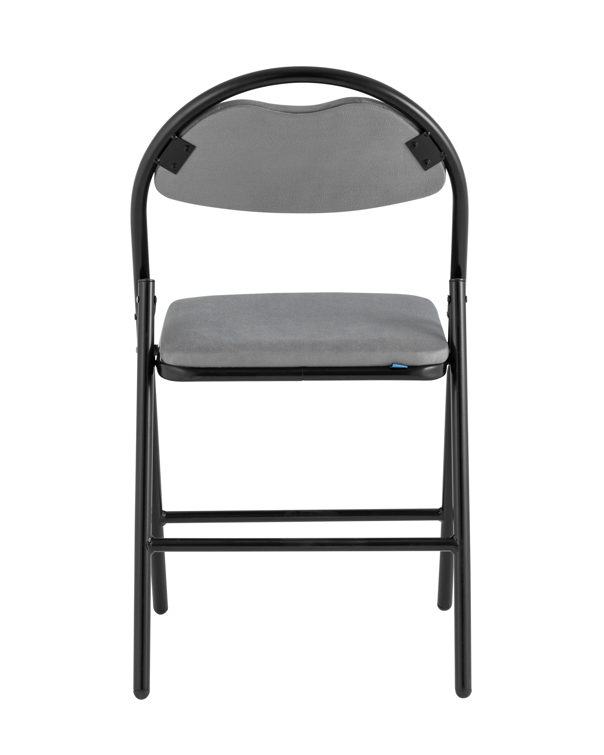 Стул складной Hagen велюр серый каркас черный Stool Group