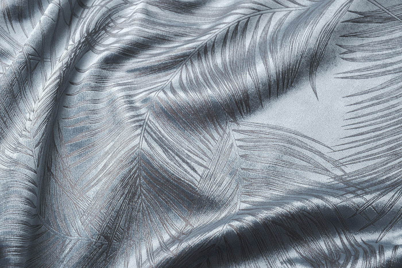 Ткань портьерная/мебельная VALDES110 голубая Garda Decor 133DC-VALDES110-68-GOL