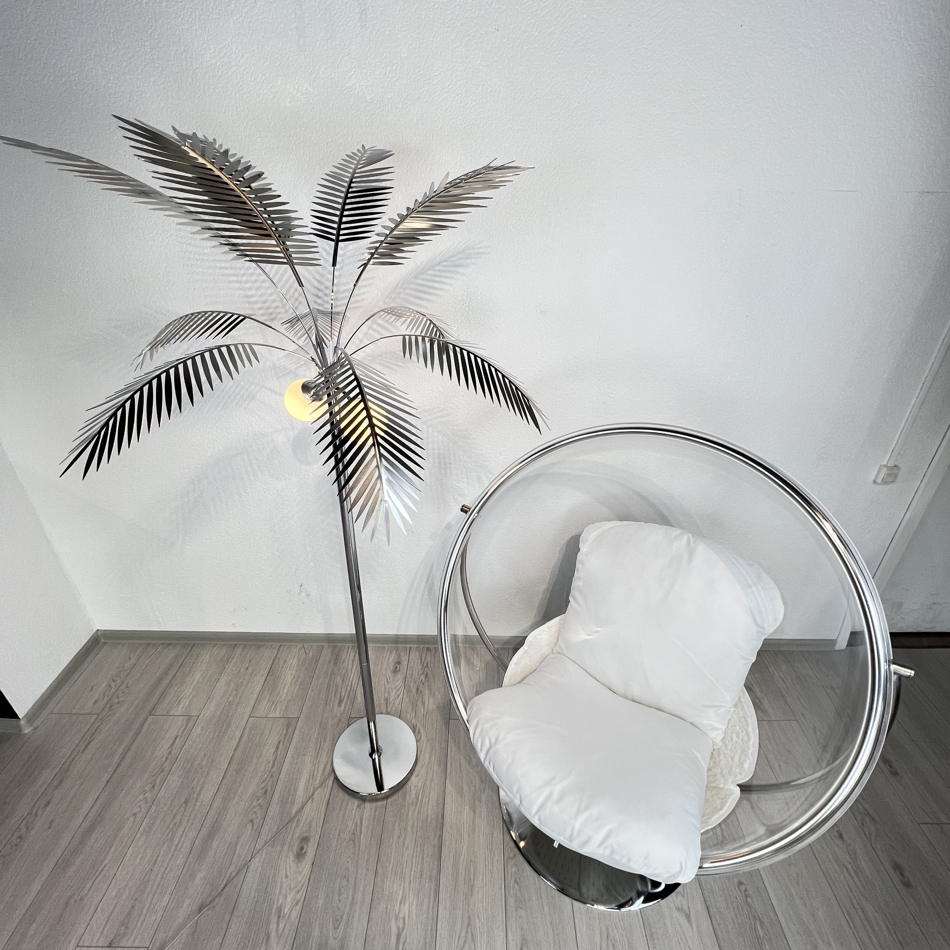 Торшер Palmyra Palm Tree Lamp Chrome By Imperiumloft