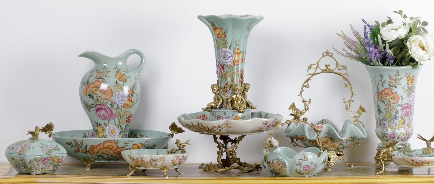 Блюдо овальное с бабочками Glasar 31G2427/HD010C/HLG2037