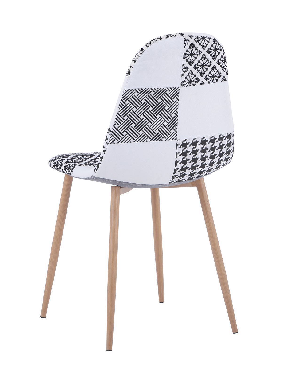 Стул Валенсия пэчворк черно-белый Stool Group